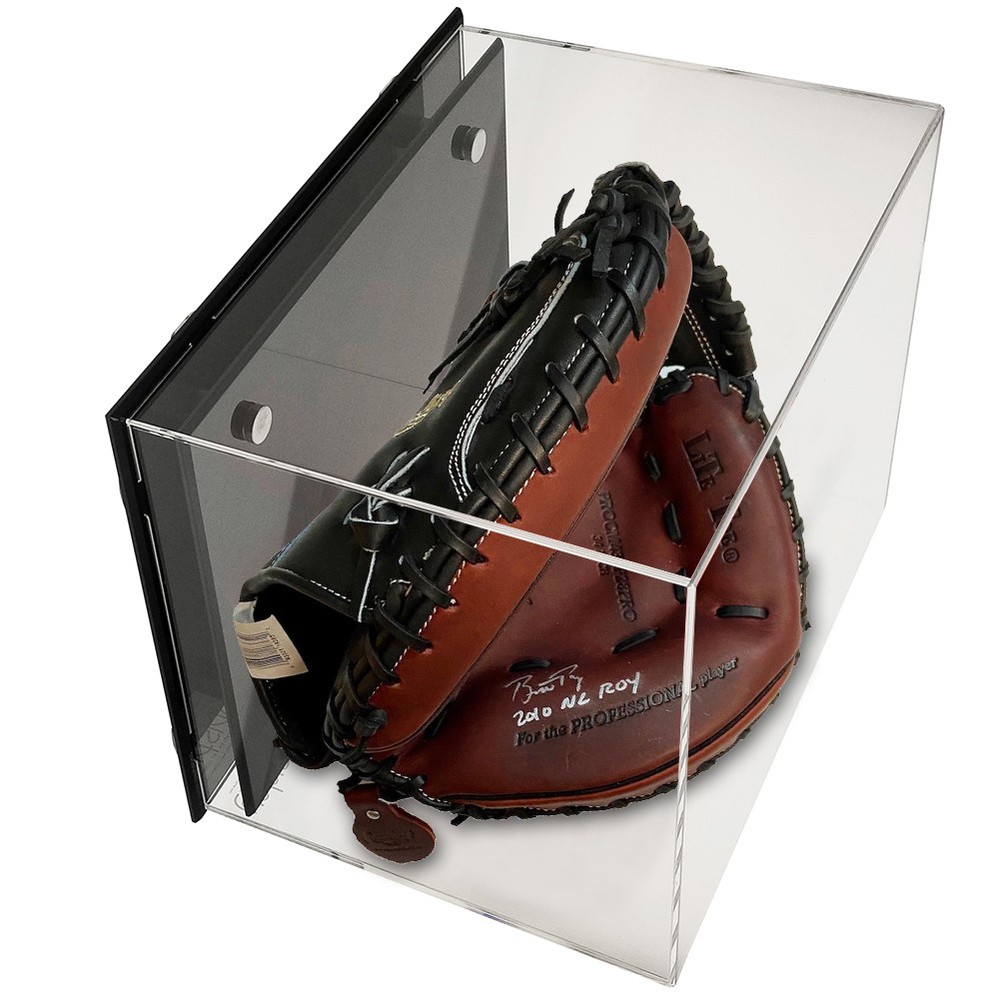 Deluxe Acrylic Hat Display Case with UV Protection – Black Base