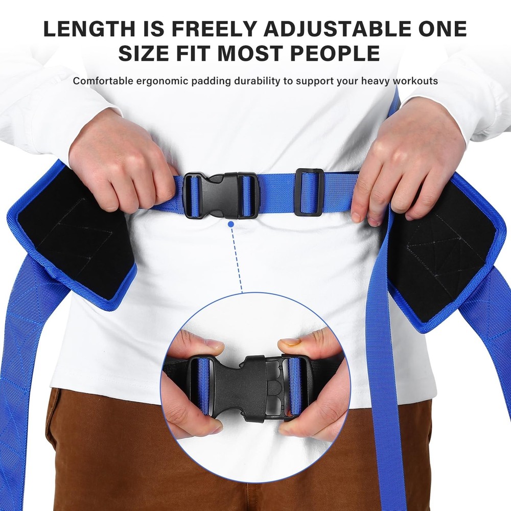 Bilbear Sled Pulling Belt,Adjustable Sled Training Waist Belt, Belt for Pulli...