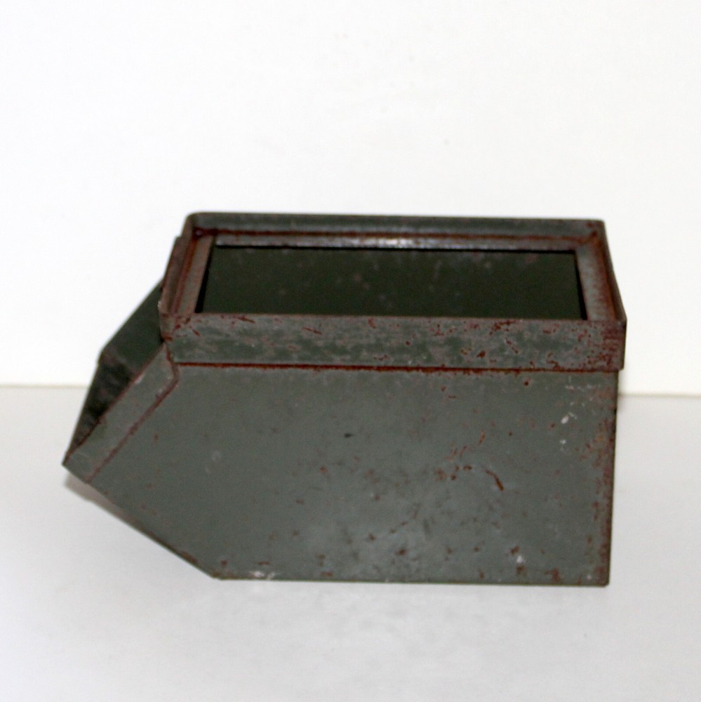 Vintage Stackbin No 0 stackable hardware organizer industrial Pawtucket green