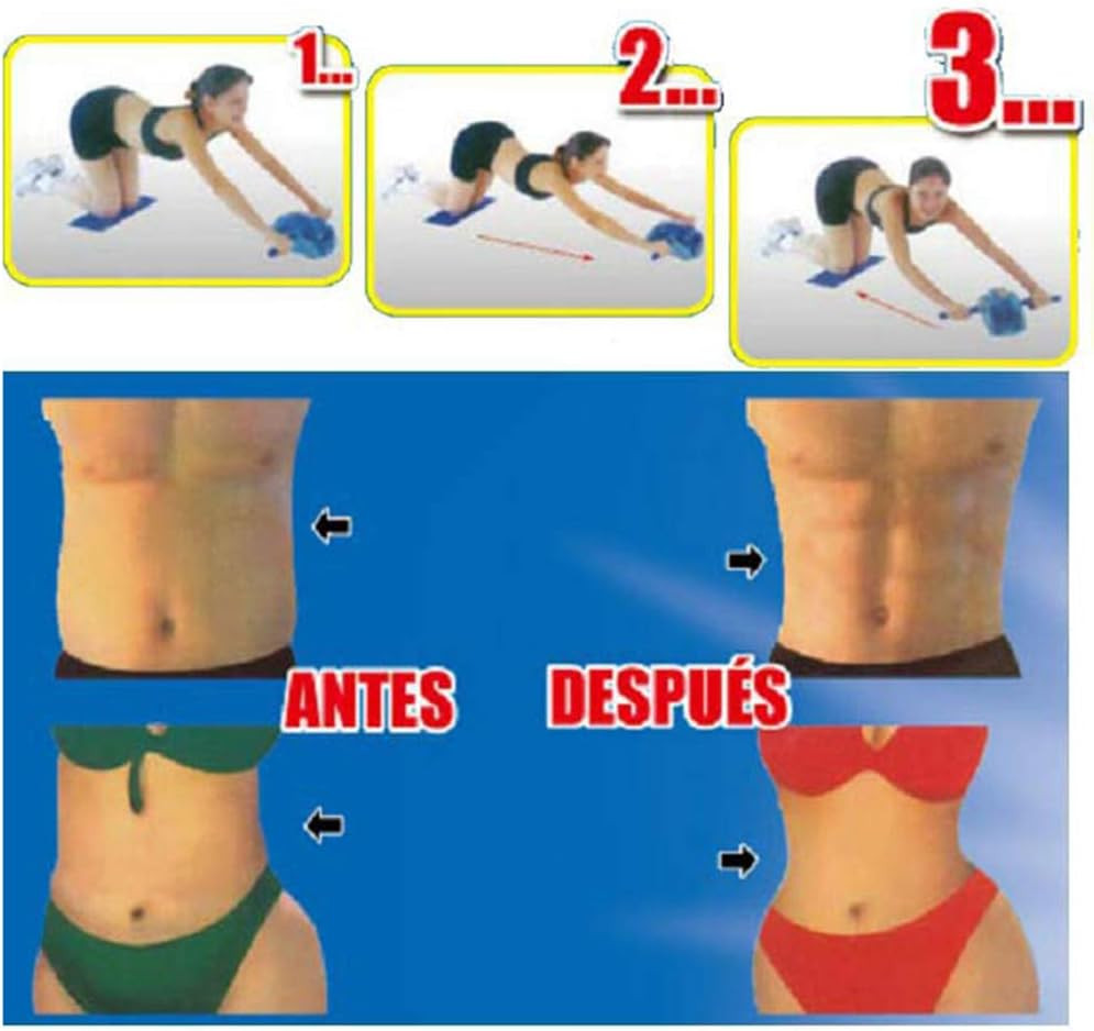 Ab Roller for Abs Workout Abdominal Exercise Rollers, Abdominal Roller 4 Wheels