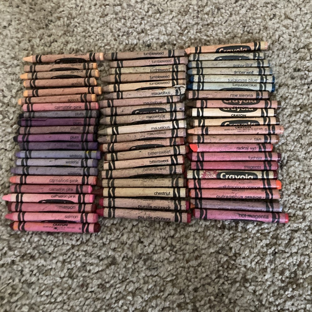 60 Vintage Crayola Crayons