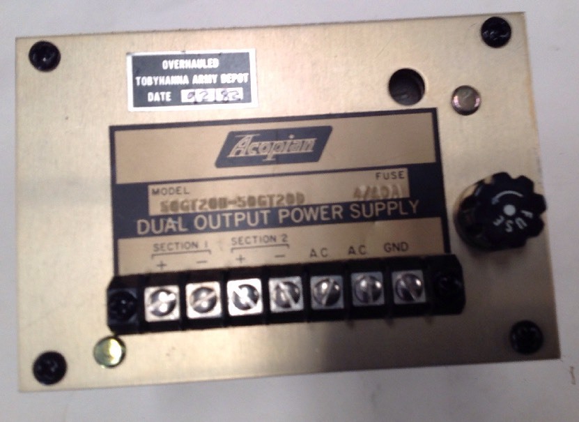 Acopian Dual Output Power Supply 50GT20D-50GT20D