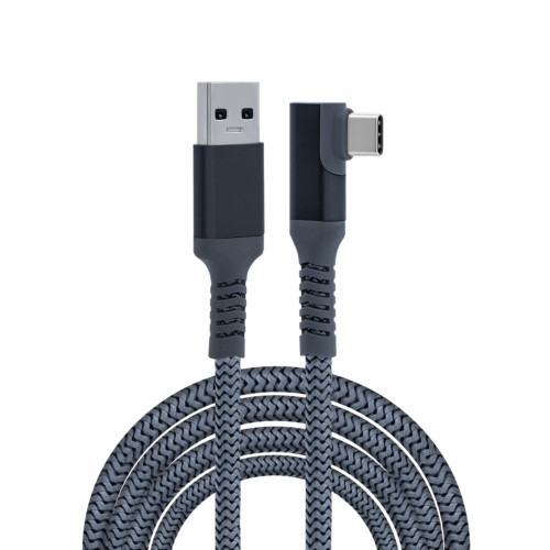18 foot Braided USB-C Angled Data Cable