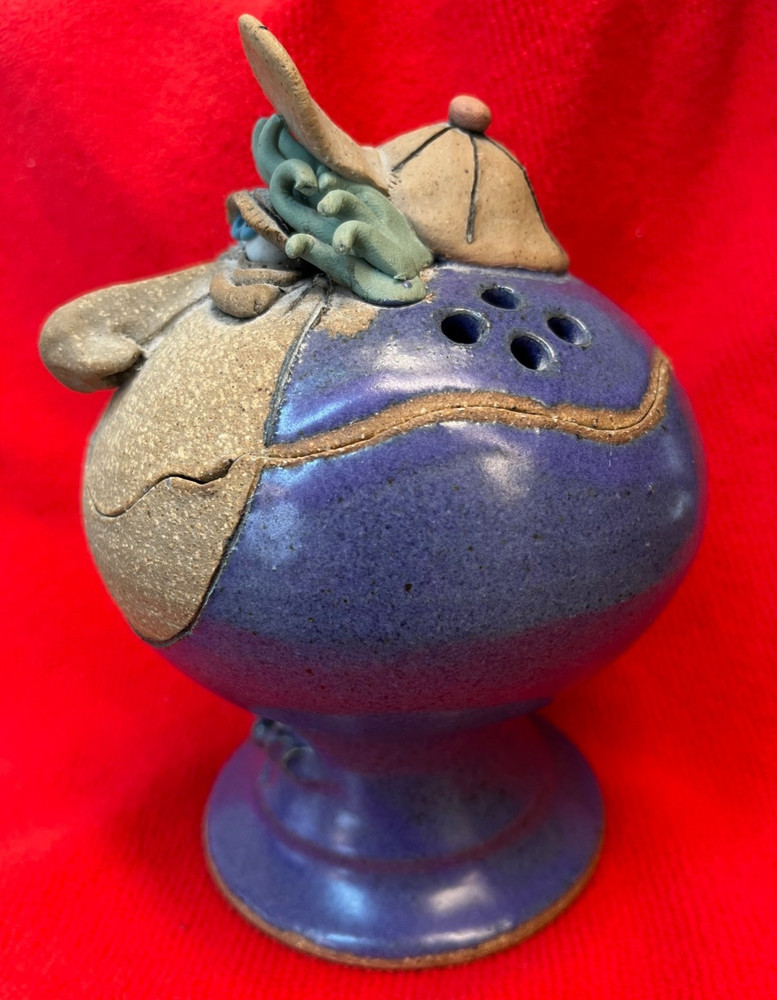 Handcrafted - Ceramic - Funny Head - Incense Burner
