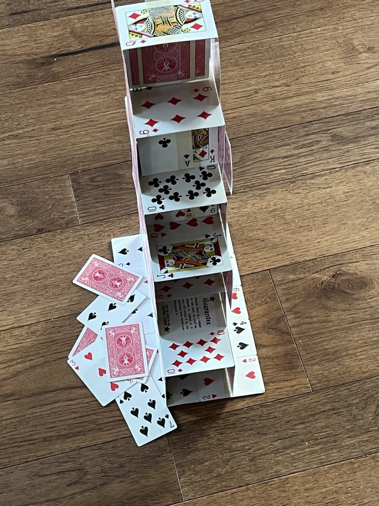 Vintage Appearing Card Castle