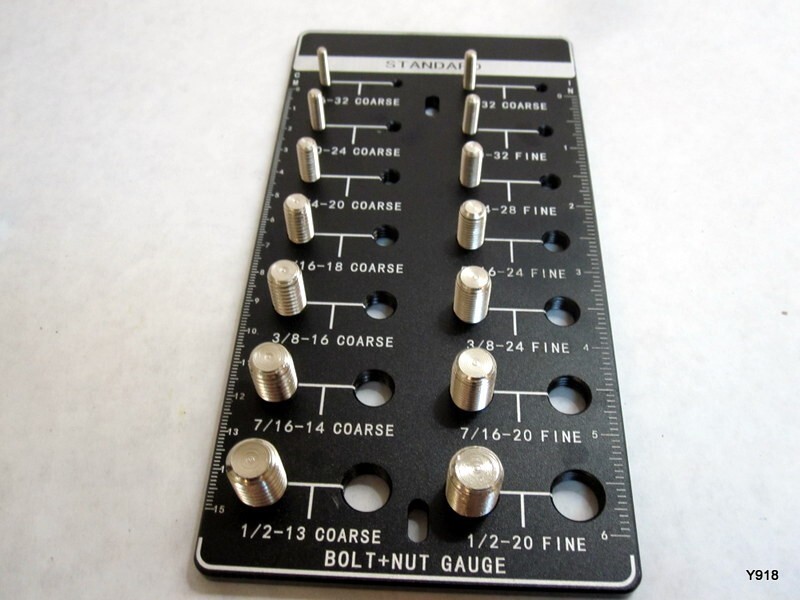 Nut and Bolt Thread Checker 14 Standard Size Thread Identifier Gauge