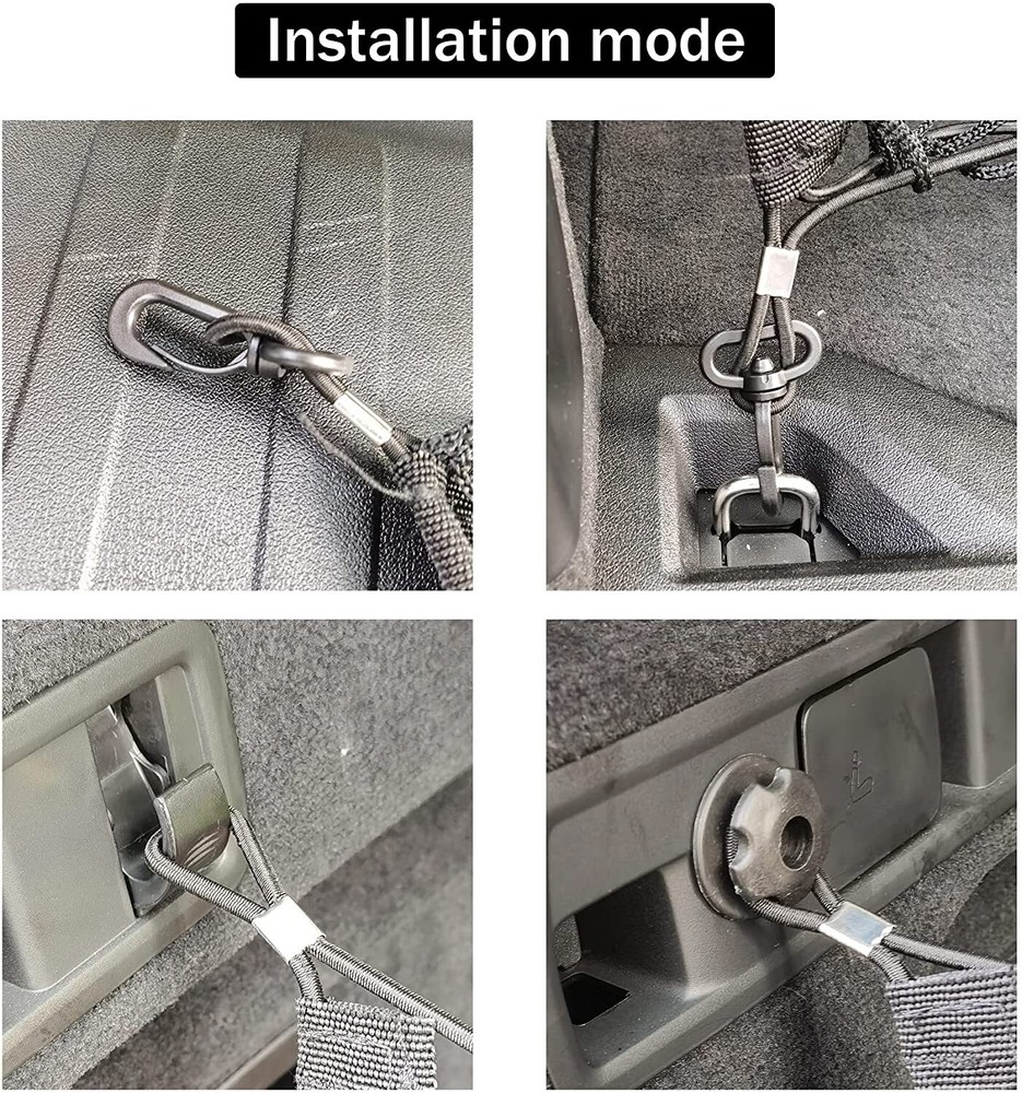 Rear Trunk Envelope Style Mesh Web Cargo Net for DODGE CHALLENGER 2008-2022