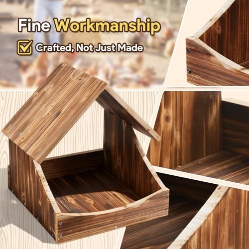 Chicken Nesting Boxes, Wall-Mounted Wooden Nesting Box,Specialized for Chicken