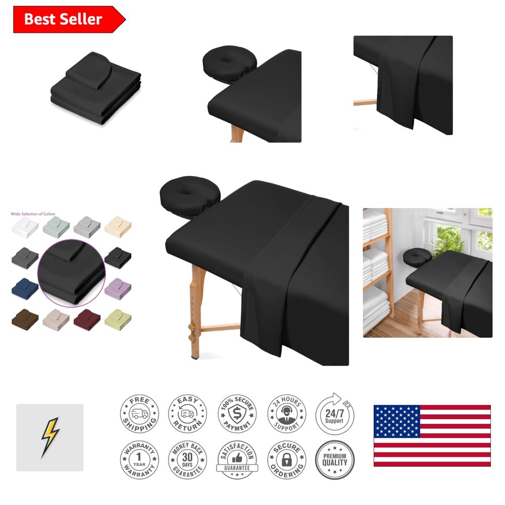 Complete Microfiber Massage Sheet Set - Fits All Tables, Easy Care & Durable