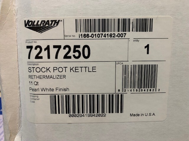 VollRath Soup Rethermalizer, 11 quart