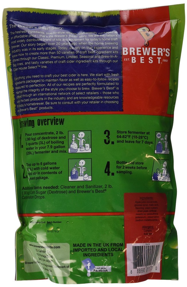 Brewer's Best Cider House Select Apple Cider Kit