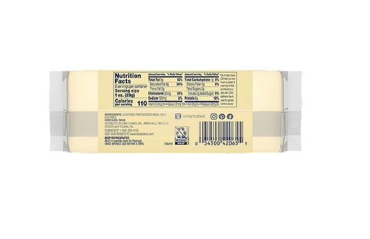 Land O Lakes Extra Sharp White Cheddar Cheese, 8 oz (3 Pack)