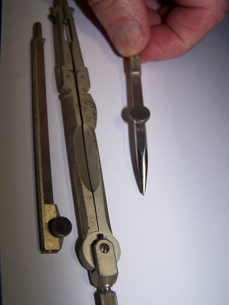 Alteneder Vintage Drafting Compass in Box with other items