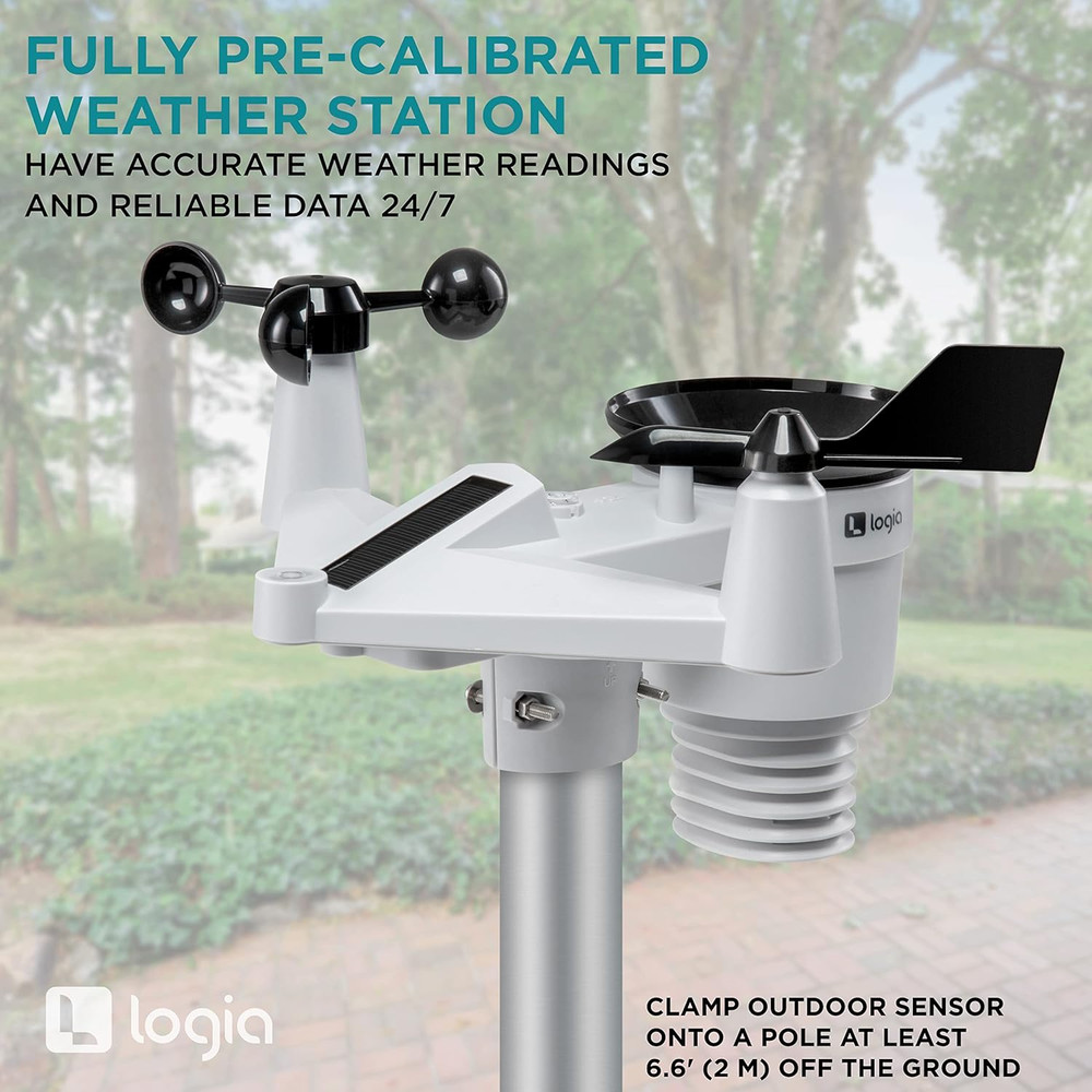 18-In-1 Wireless Weather Station with 7-In-1 Solar Sensor Array & 4-Day Forecast
