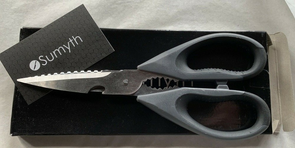 (2) Multi-Purpose Kitchen Scissor Shears, Bottle Opener, Nut Cracker, Scaler