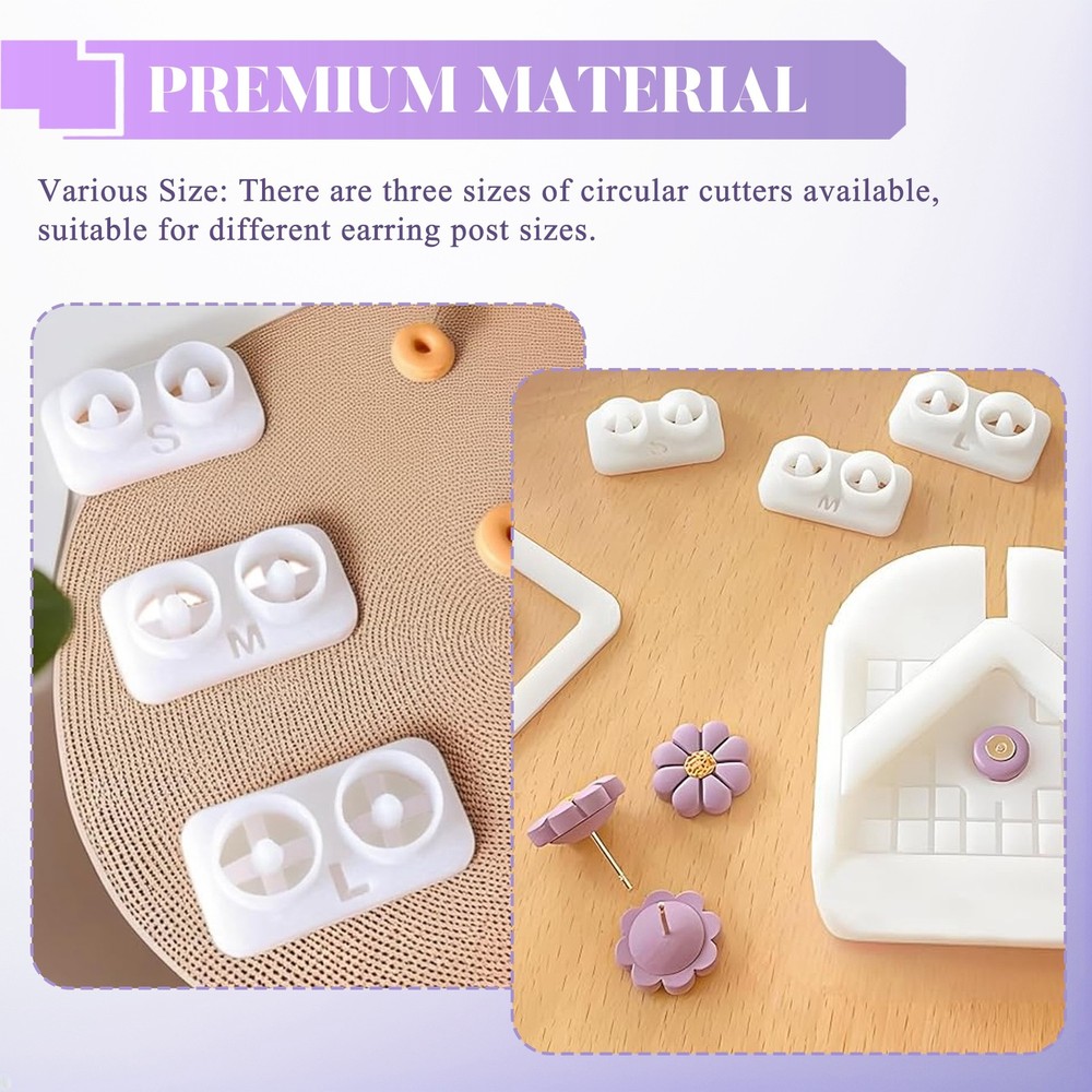 Stud Post Embedding Tool for Polymer Clay Earring, Polymer Clay Tools for8443