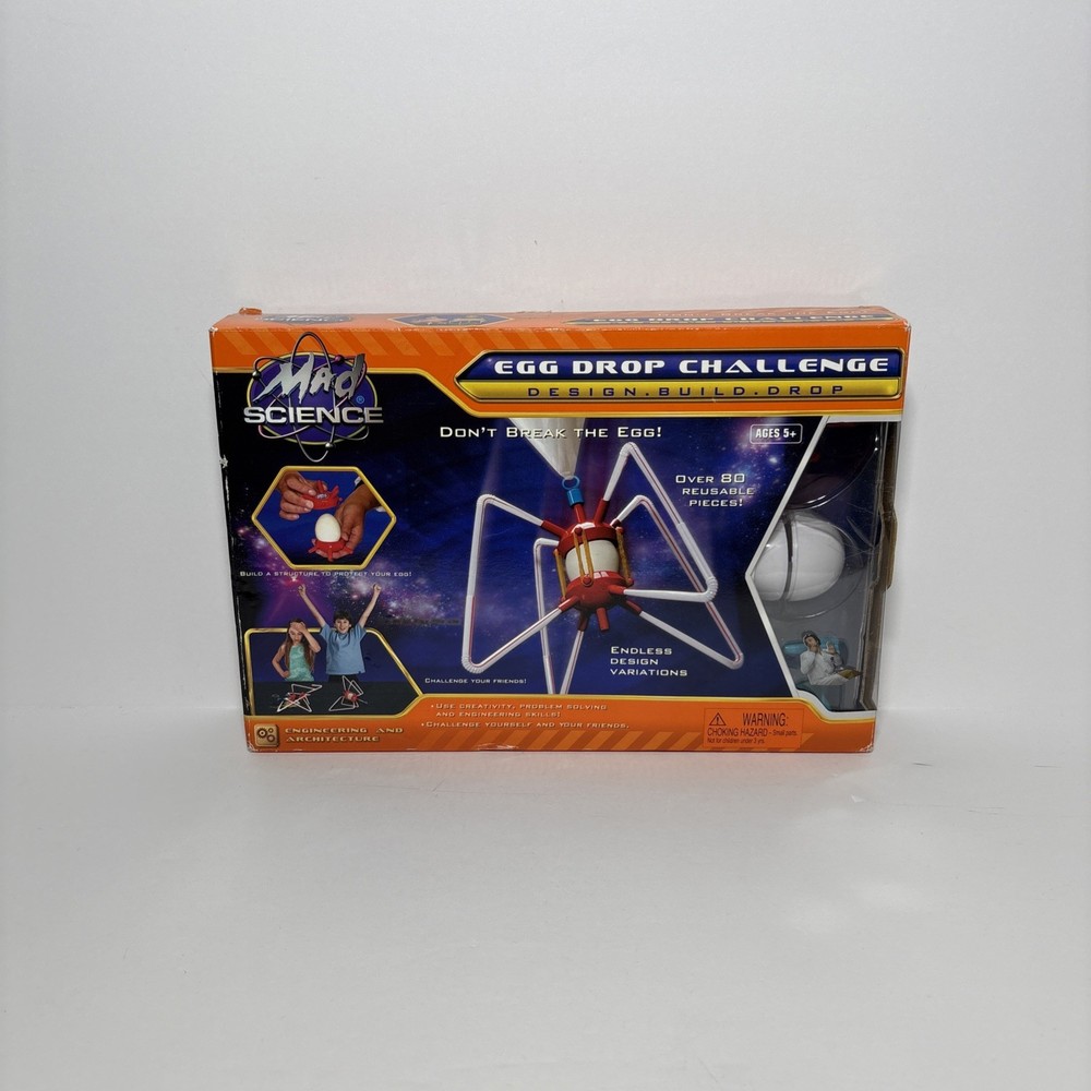 Mad Science Egg Drop Challenge Kit Creativity Problem Solving & Engineering NEW!