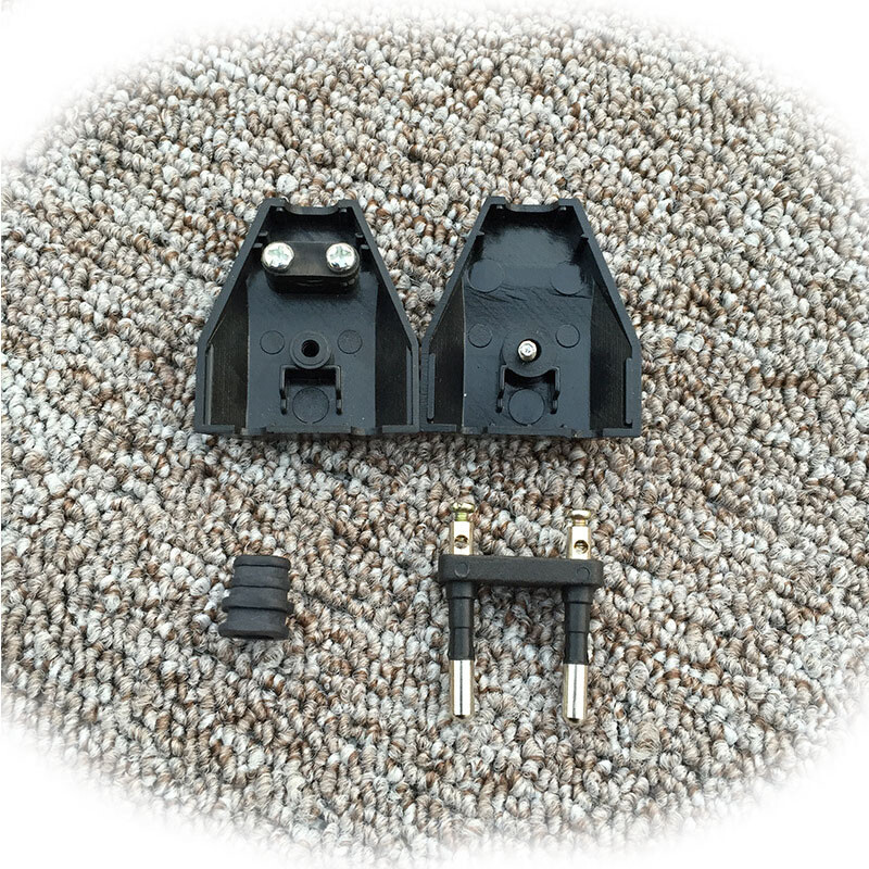 2pcs Rewireable 2 pin European EU Main plug 10A 250V Outlet Plug Adapter Cable