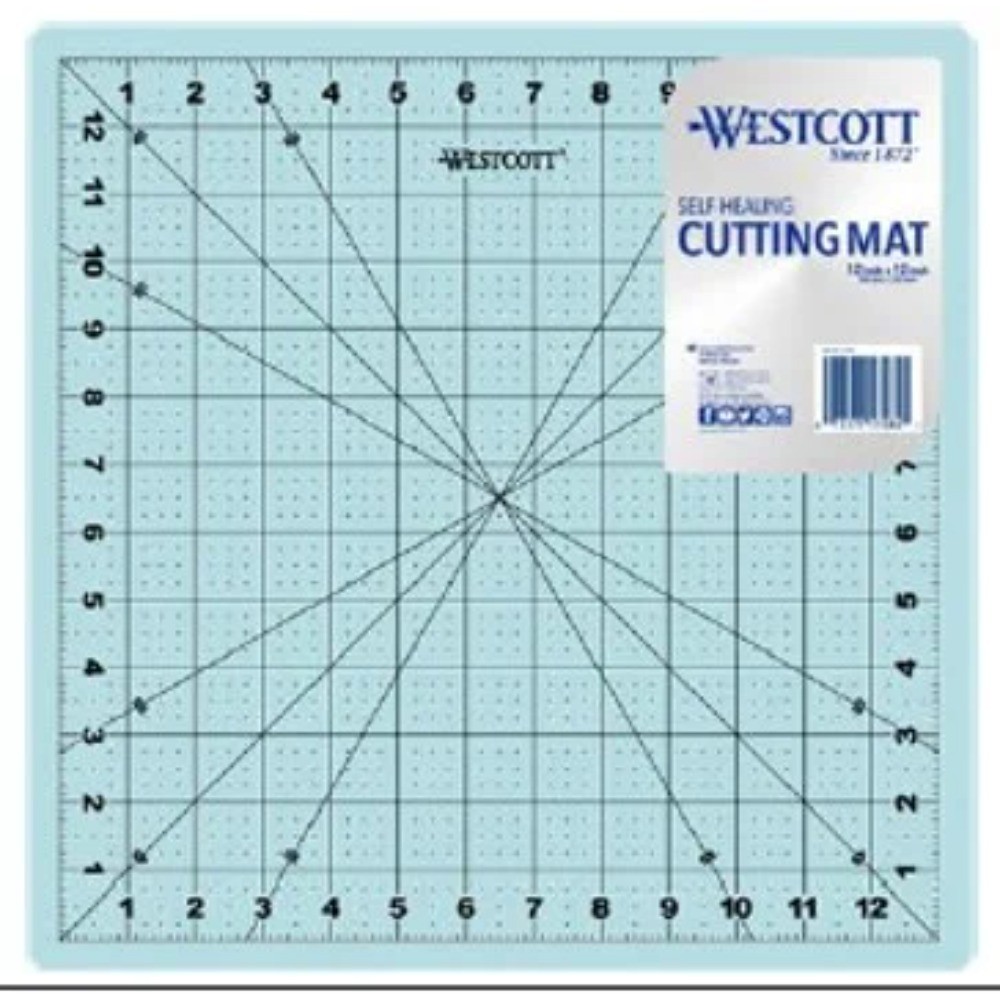 Self Healing Cutting Mat 12x12 Inches Double Sided Gridded Work Surface for