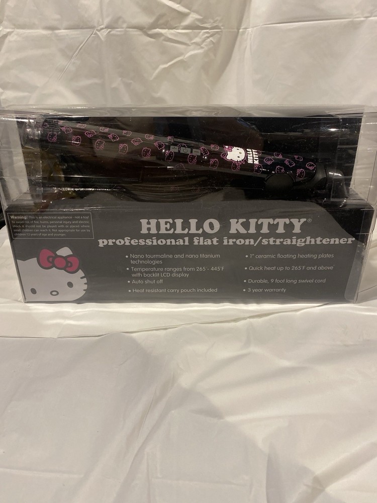Hello Kitty Flat Iron/Straightening Iron Black