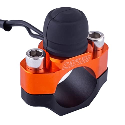 CNC Motorcycle ATV Water Proof Engine Start Stop Kill Switch Button for Orange