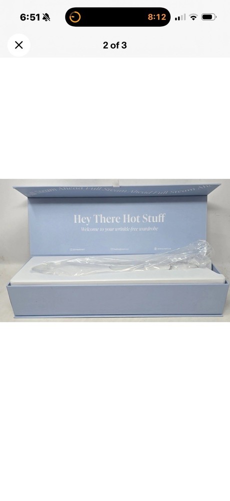 White Nori Iron With Blue Box