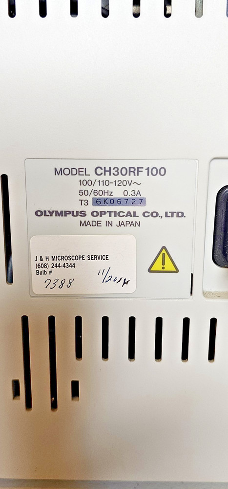 Olympus CH30RF100 Binocular Microscope w/Objectives 4x 10x 40x 100x