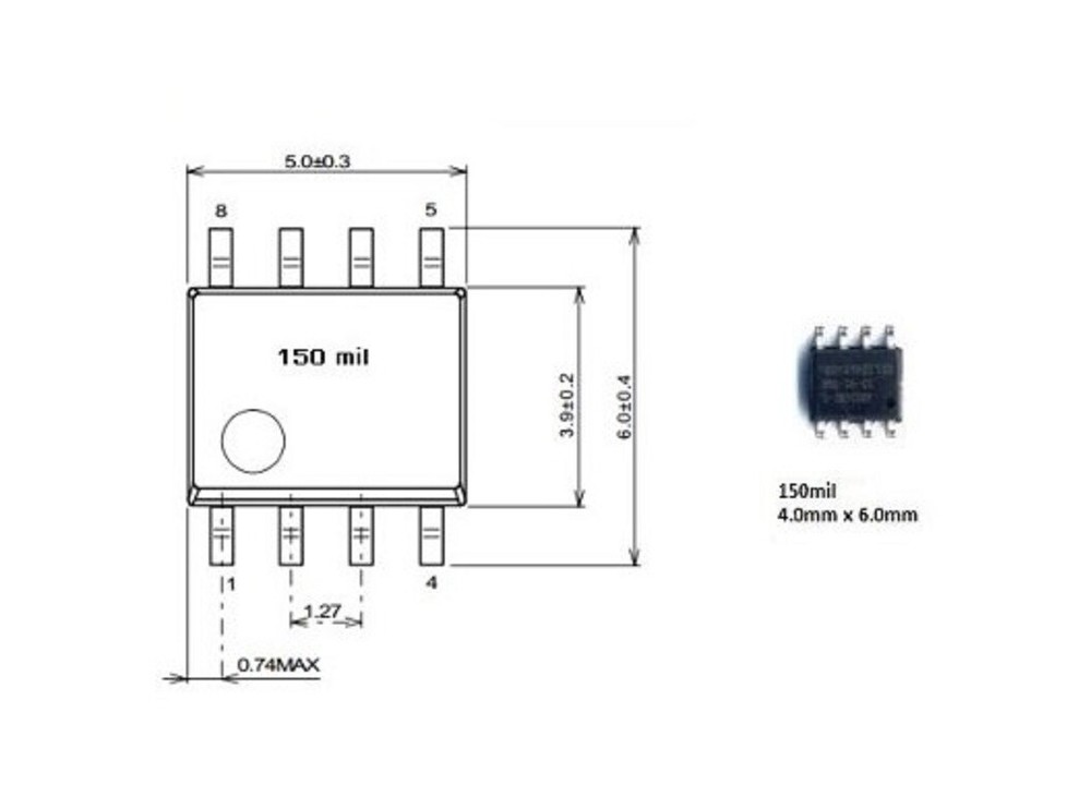 SOIC8 Pogo Pin Adapter With Attached Guide Cap For Universal EEPROM programmer