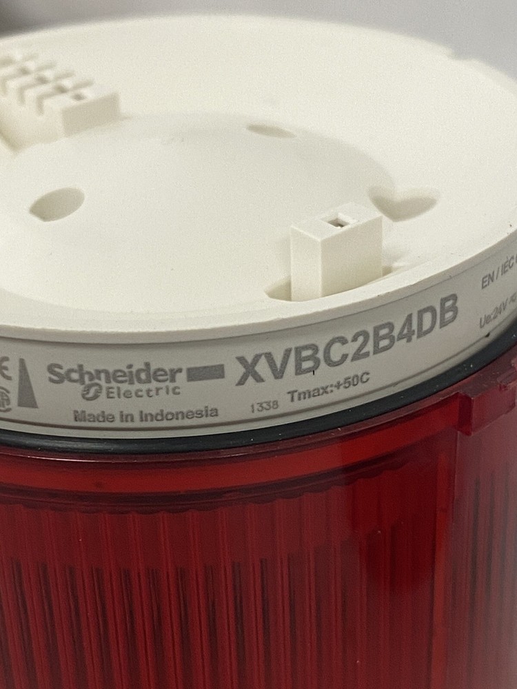 Schneider Electric XVBC2B4DB Red Stack Light Module 24 VDC Used