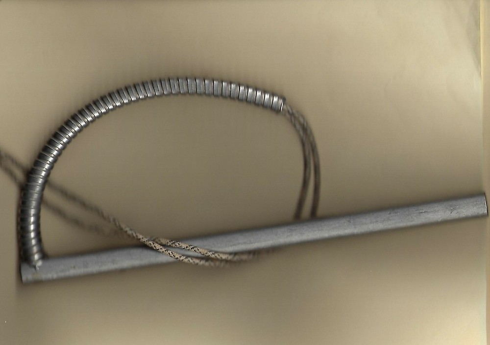 Beringer Cartridge Heater 1/2" Dia X 8.75" Long 1200W 240V 6" SS Conduit