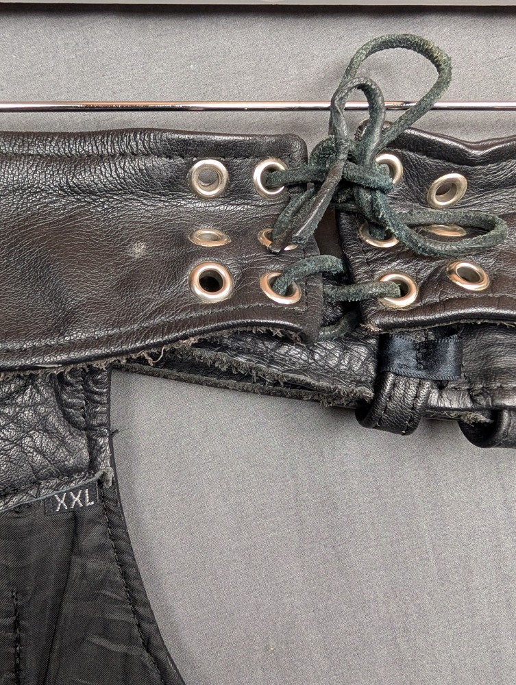 Interstate Leather Motorcycle Chaps Pants Size XXL