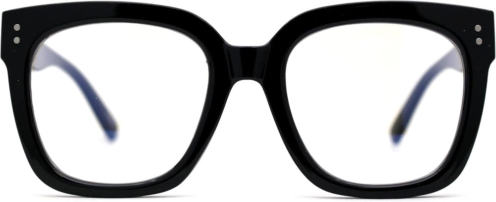 Thick Horned Boyfriend Frame Blue Light Blocking Computer Glasses