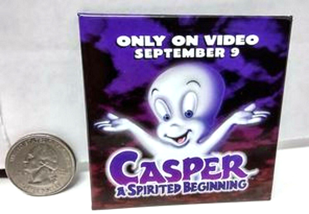 Promo Button Pin Casper A Spirited Beginning Only On Video September 1997