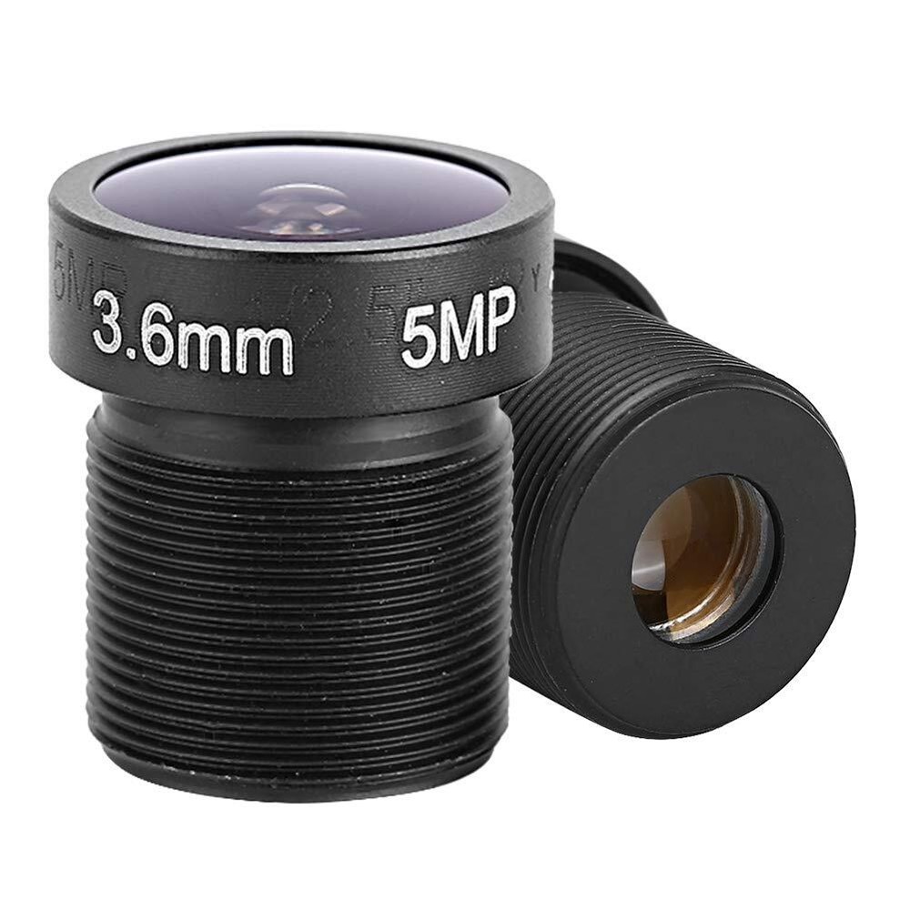3.6mm Wide Angle Security Camera Lens 5MP HD for CCTV Camera 90 Degree View