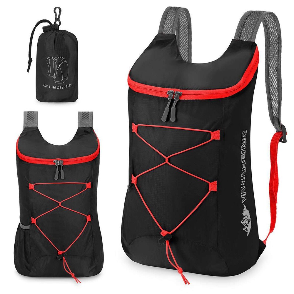 Durable Lightweight Packable Backpack Water Resistant Travel Daypack Foldable