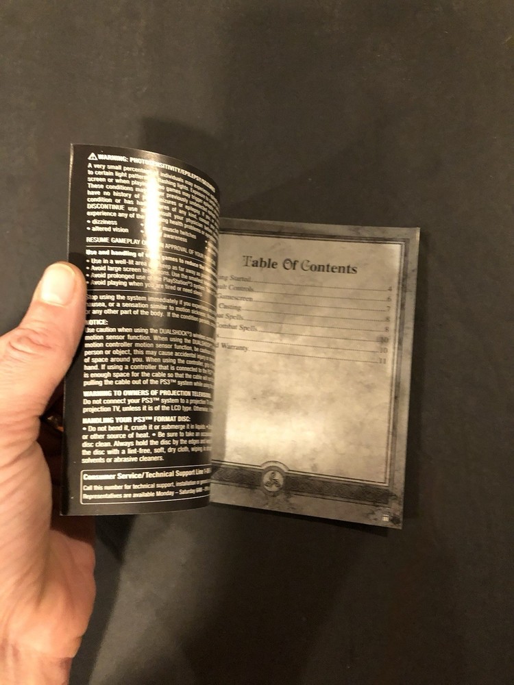 Sorcery ps3 Manual only