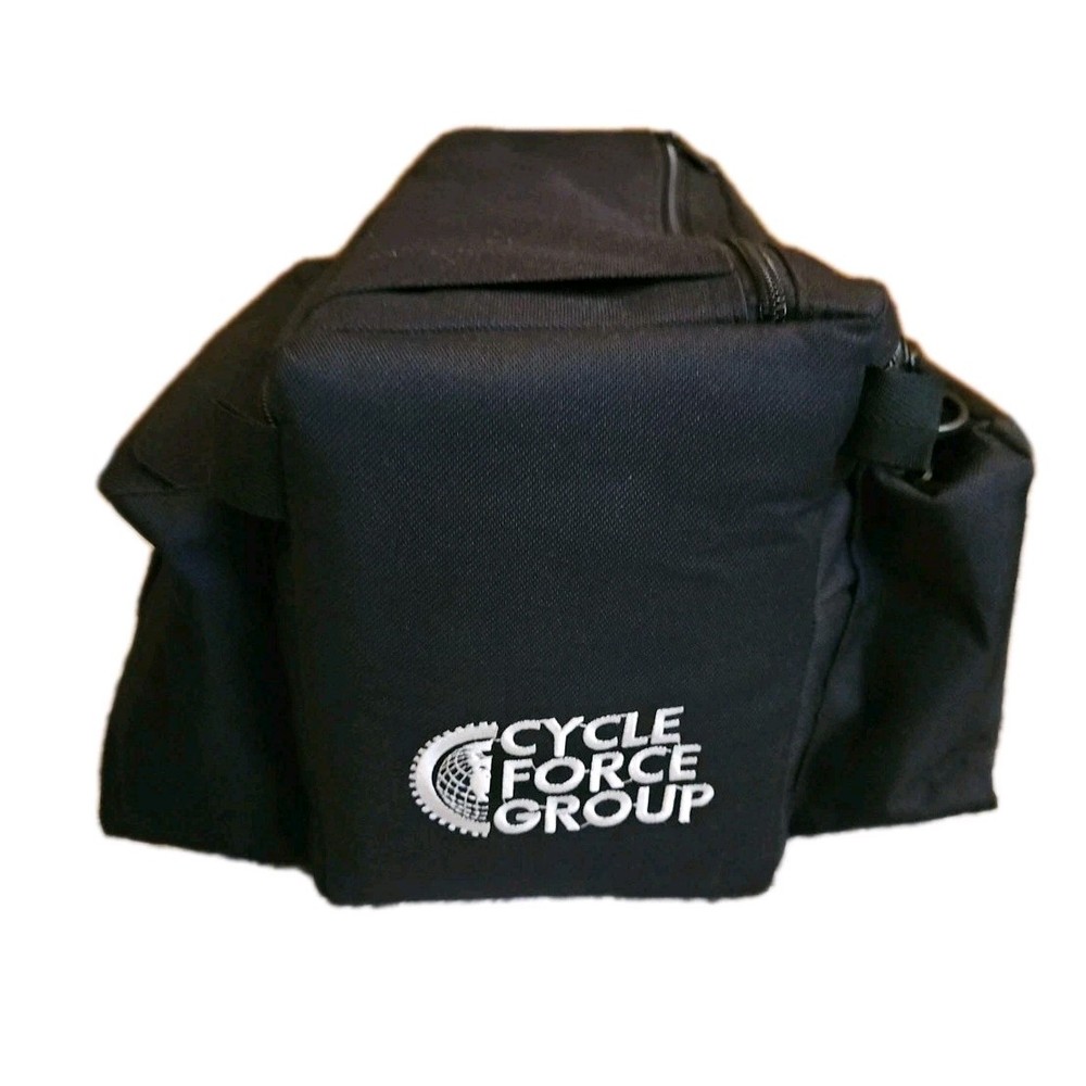 Cycle Force Group Saddle Bag Large Capacity Black Reflective