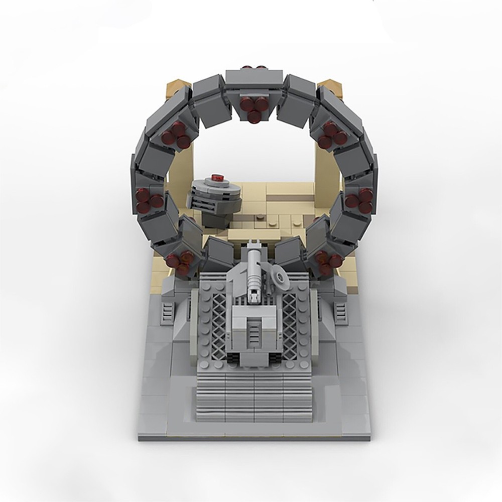 Stargate Base Command MOC Model Building Bricks Toy Set for Collection