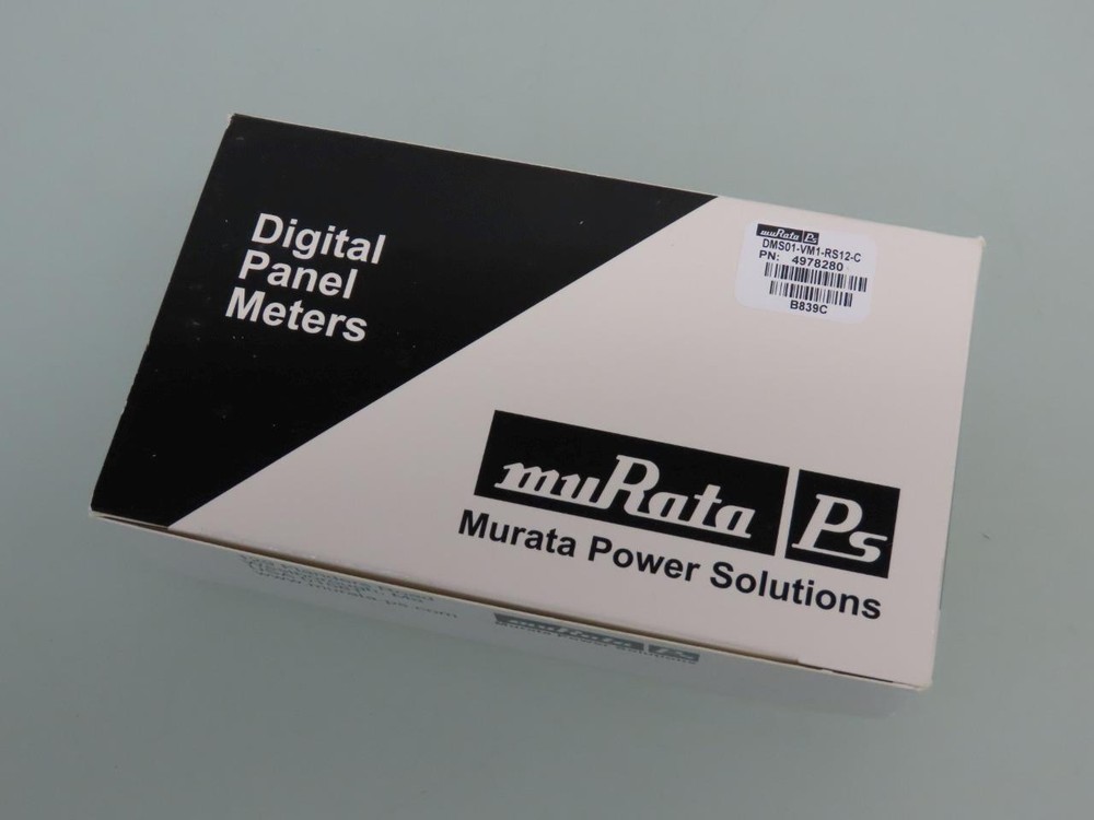 Murata Power Solutions Digital Panel Meter DMS01-VM1-RS12-C