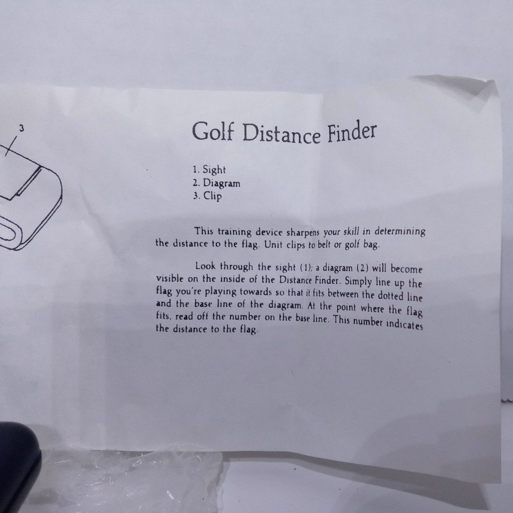 Golf Distance Range Finder