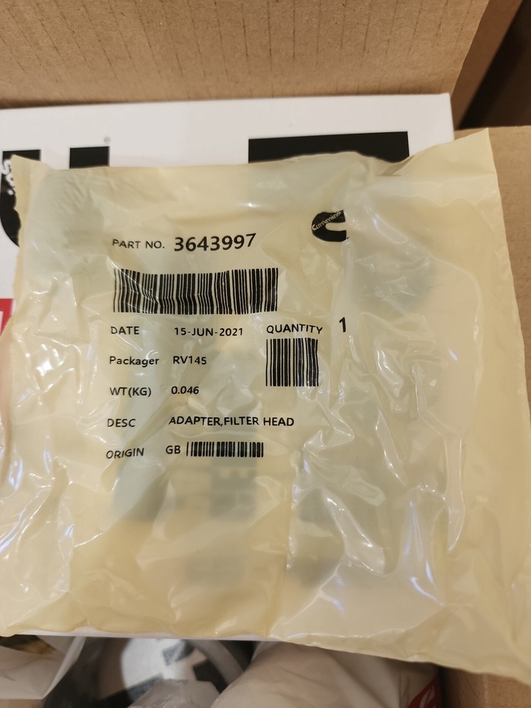 Cummins Filter Head Adapter 3643997