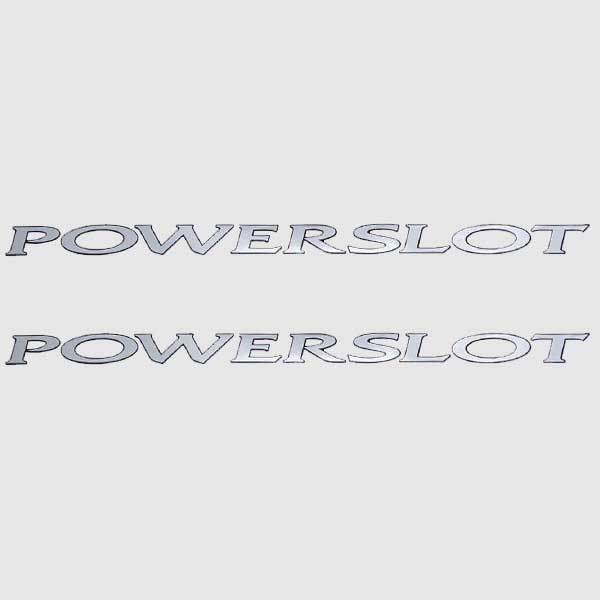 Mastercraft Boat Decals | Powerslot Silver Stickers (Pair)