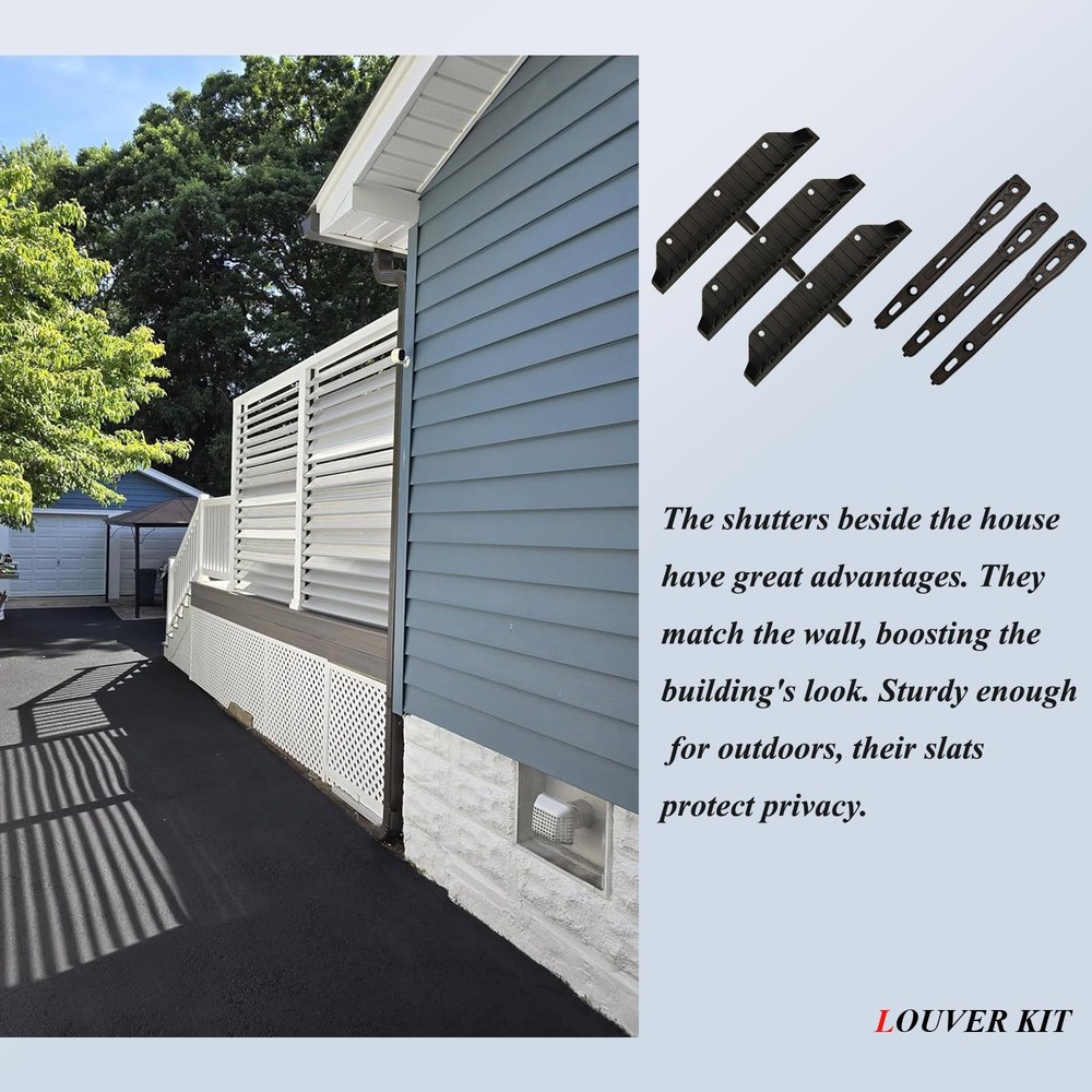 Louver Bracket Kit, Deck Sunblind System, Shutters Hardware Syste...2 Pack