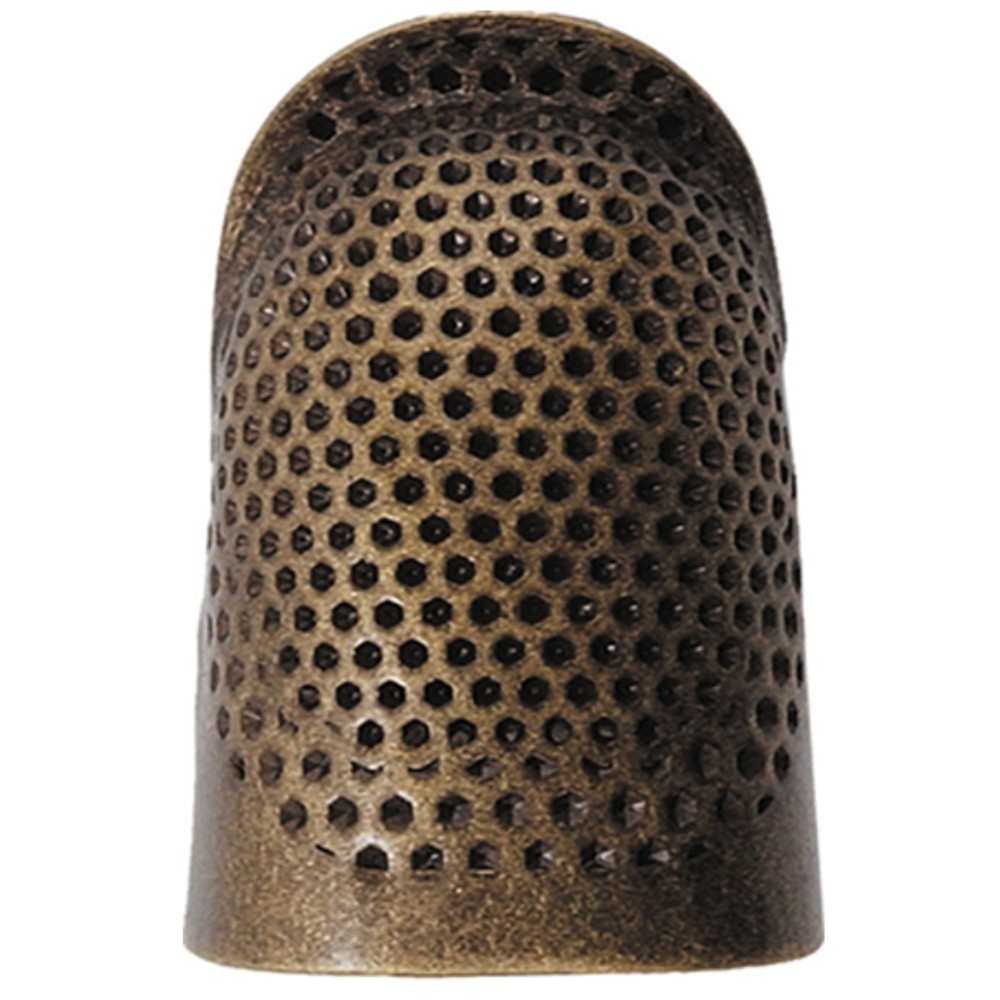 Clover 6018 Open Sided Thimble Medium - Brass, Adjustable, Sewing/Quilting