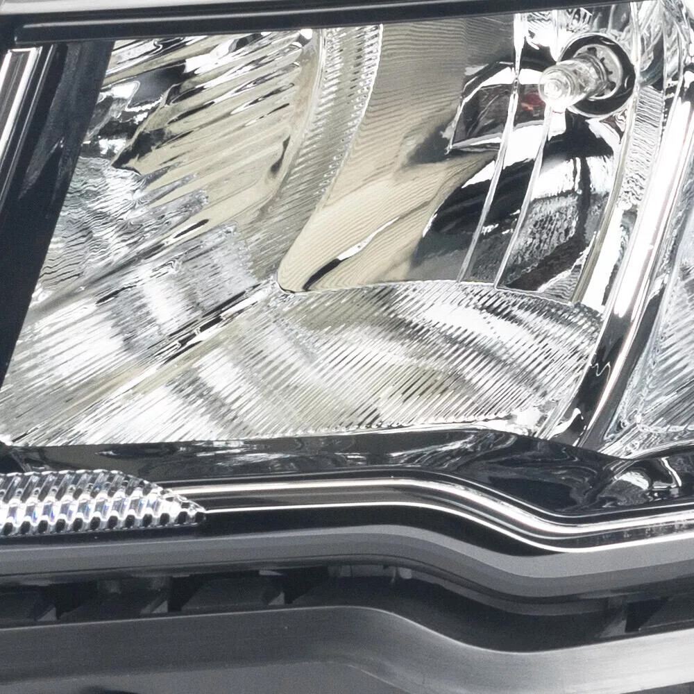 Halogen Headlight For 2017-2021 Jeep Compass Driver Left Side Chrome with Bulb