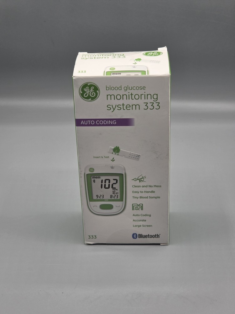 Open Box GE333 Blood Glucose Monitoring System | Glucometer | Auto Coding