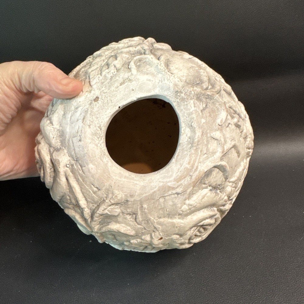 Rose Garden Ball Sphere With Flat Bottom Approximately 5x5”