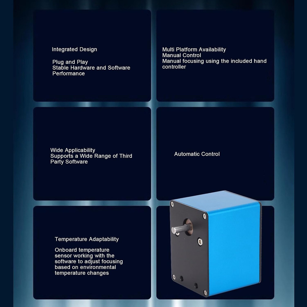 Automatic Electric Telescope Focuser with Temperature Adaptive Motorized Design,