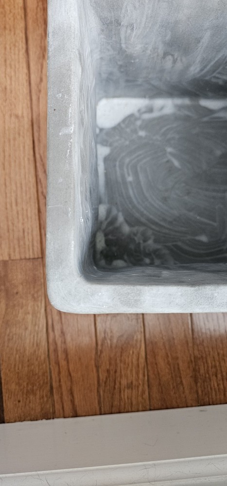 Gray Drip Square Planter 9X9X9 Modern Modern Minimalist