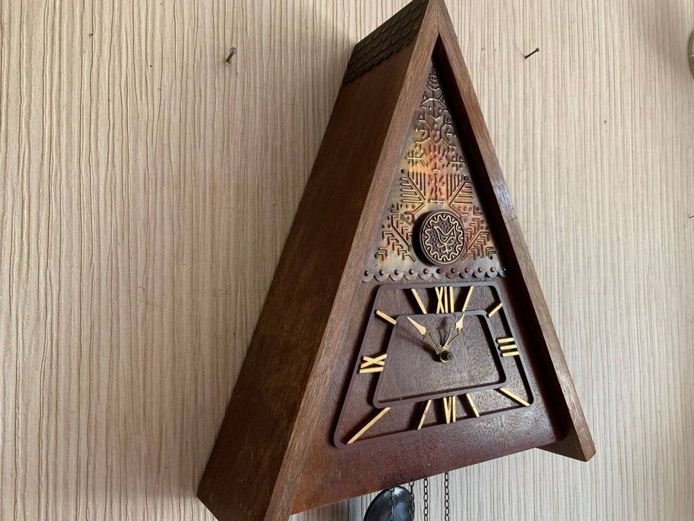 Soviet Vintage Cuckoo clock, USSR clock, Soviet working clock, Mechanical clock